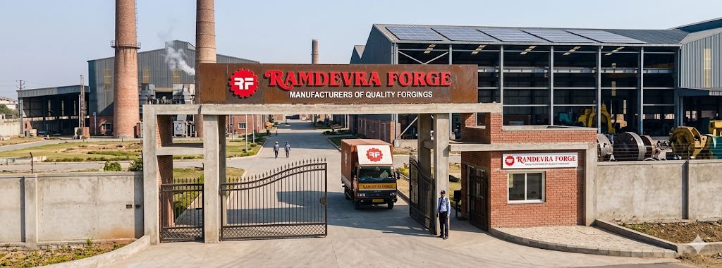 Ramdevra Forge factory entrance — manufacturers of quality forgings, flanges and industrial piping products